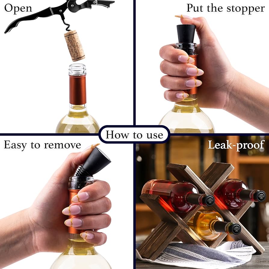Amazon.co.jp: LxE CONCEPT シャンパンストッパー ワイン・飲料
